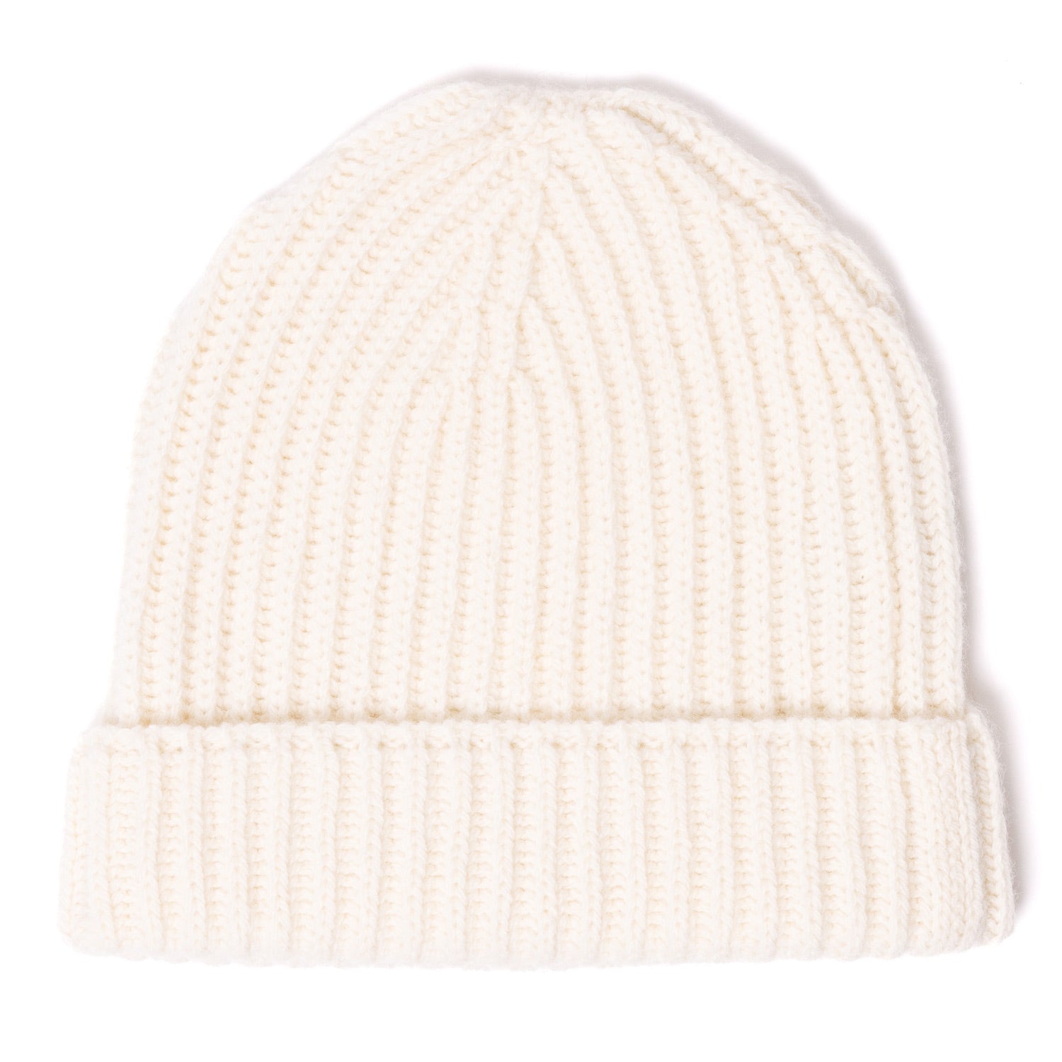 Strickmütze "Ribbed Hat" aus Lambswool und Cashmere - 6 Ply